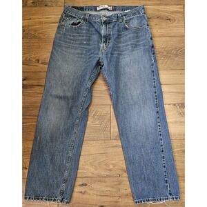 Levi's 559 Relaxed Straight Leg Jeans Mens 36x32 Blue Denim Distressed (36x29.5)